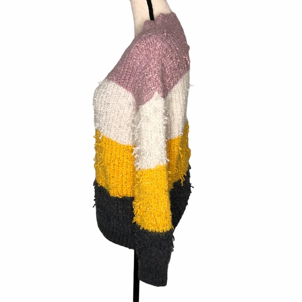 Davi & Dani Colorblock Oversized Pullover Sweater - image 3